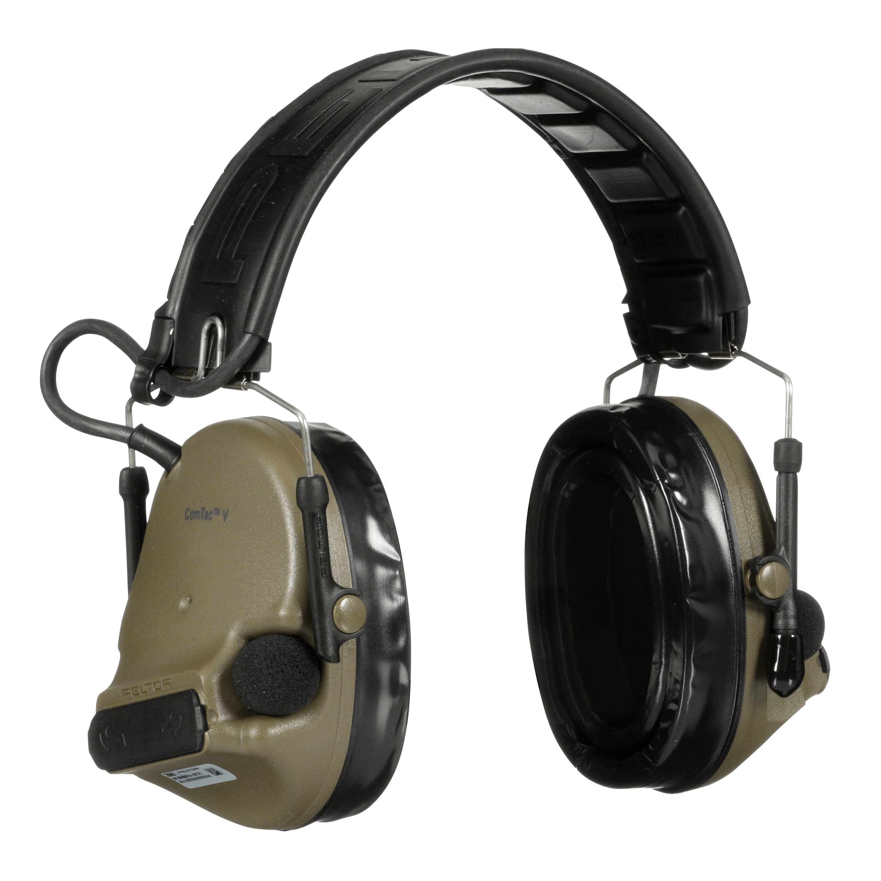 3M PELTOR ComTac V Hearing Defender Headset MT20H682FB-09 GN, Dobrável, Verde