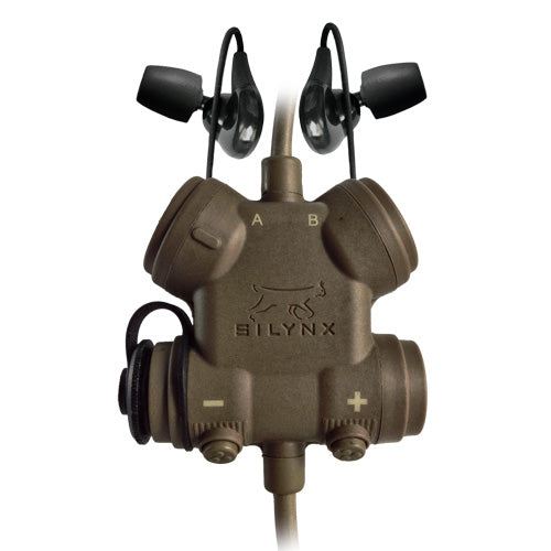 Silynx Clarus Kit: Clarus XPR Control Box, Fixed Dual In-Ear Headset for Motorola XTS/MTS