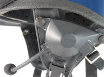 Helmet Speaker Headset for Half Shell Helmets with Boom Microphone