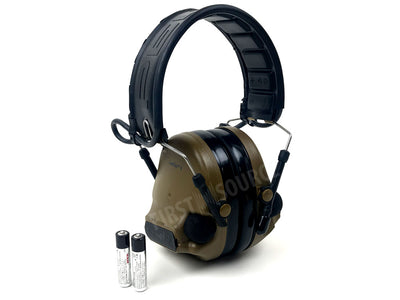 3M PELTOR ComTac V Hearing Defender Headset MT20H682FB-09 CY, Foldable, Coyote Brown - First Source Wireless