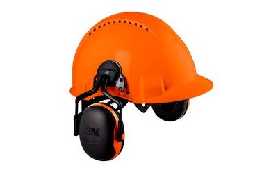 3M Peltor X Series 1 Hard Hat Attached Forestry Orange Qty: 10/EA