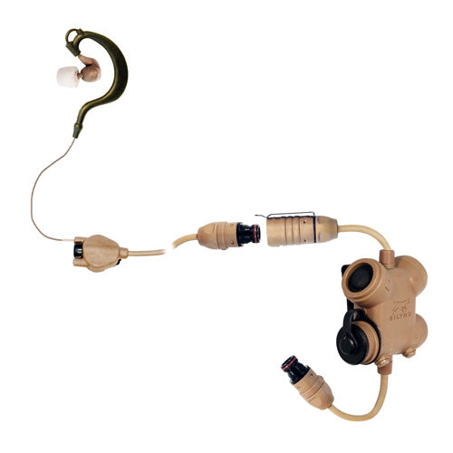Clarus XPR Single Ear Tactical Communications Kit for Use with Motorola APX - Quick Disconnect Version