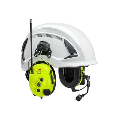 3M Peltor Litecom Plus Headset MT73H7P3E4610NA, Hard Hat Attachement - Bright Yellow