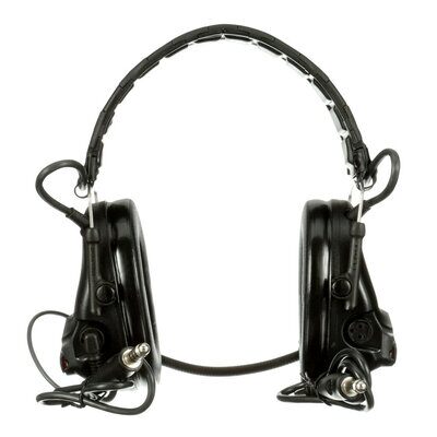 3M PELTOR SwatTac V Headset MT20H682FB-19 SV, plegable, cable doble, micrófono dinámico estándar, cableado NATO, negro
