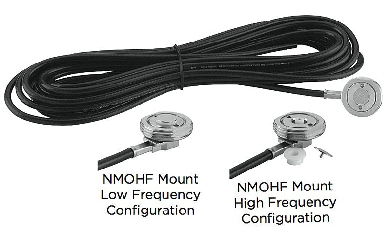 Pulse Larsen nmokhfmidcx NMO Montaje medio de alta frecuencia .761 - 5.9 mm de espesor - 17 pies CX (RG -58U) - Sin conector