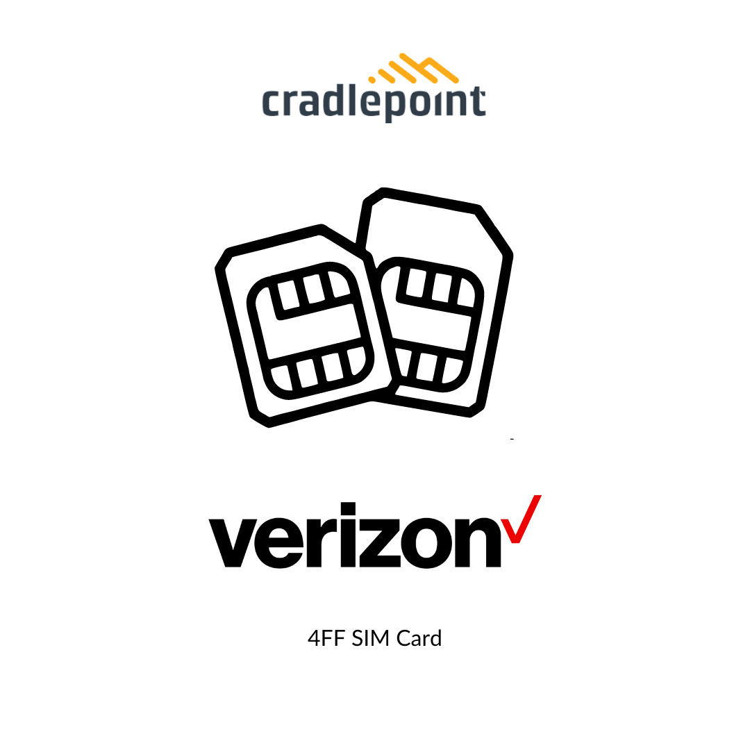 CradlePoint 4ff Sim Card voor Verizon Retail of VPP -account